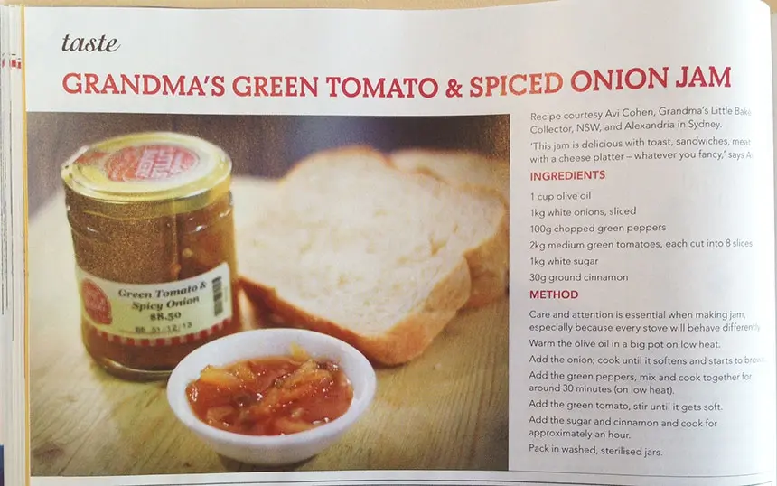 Canberra Weekly - Jam Recipe