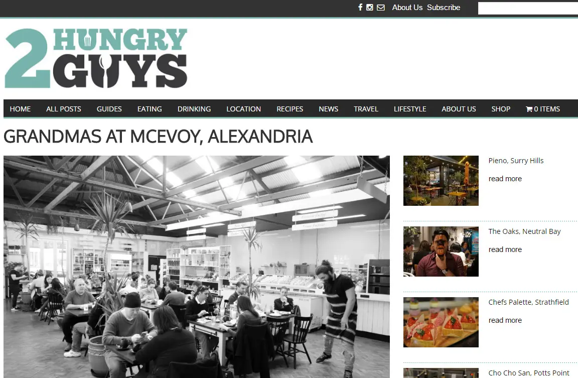 2 Hungry Guys at Grandmas at Mcevoy Alexandria